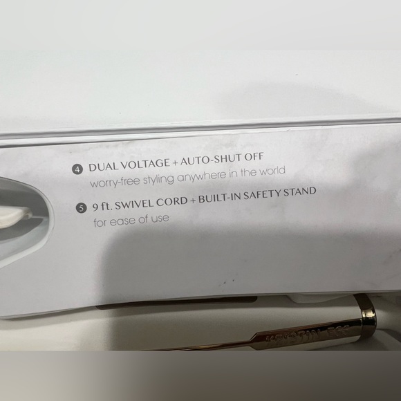 T3 Gold and White Curling Iron - Picture 4 of 7